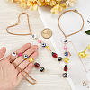 CREATCABIN 3Pcs Evil Eye Plastic with Iron Pendant Decorations HJEW-CN0001-26-3