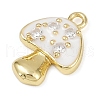 Brass Micro Pave Cubic Zirconia Pendants KK-R224-03G-3