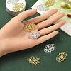 10Pcs 2 Colors Brass Filigree Joiners KK-YW0002-20-3