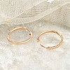 Rack Plating Brass Clear Cubic Zirconia Hoop Earrings EJEW-M090-01G-01-3