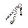 Tarnish Resistant Stainless Steel Chain Extenders and Lobster Claw Clasps STAS-M188-05-1