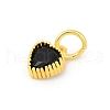 Brass Micro Pave Cubic Zirconia Pendants KK-H204-01G-04-2