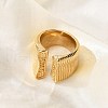 304 Stainless Steel Cuff Ring RJEW-Z076-10G-04-3