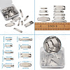 Kissitty Rectangle 304 Stainless Steel Links Connectors STAS-KS0001-04-11