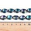 Electroplate Glass Beads Strands EGLA-T028-01N-4