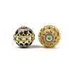Brass Enamel Beads KK-L236-01A-G-2