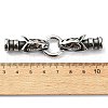 Tibetan Style 304 Stainless Steel Spring Gate Rings FIND-Z046-04AS-01-4