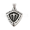 304 Stainless Steel Pendants STAS-R163-01AS-1