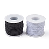 2 Rolls 2 Colors Round Polyester Elastic Cord EC-YWC001-04-1