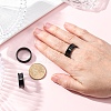 201 Stainless Steel Grooved Finger Ring Settings STAS-TAC0001-10D-B-2