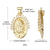 Brass Pendants ZIRC-YW0001-01-4