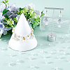 SOFPLATE 200Pcs Glass Bead Caps for Wind Chimes Making GLAA-SP0001-03B-4