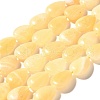 Natural Yellow Jade Beads Strands G-I377-A04-2