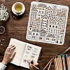 Large Plastic Reusable Drawing Painting Stencils Templates DIY-WH0172-756-3