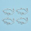 Alloy Open Back Bezel Pendants PALLOY-R098-19AS-1