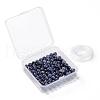 100Pcs 8mm Natural Sodalite Beads DIY-LS0002-32-7