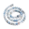 Natural Aquamarine Beads Strands G-R446-6mm-39-3