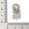 Rack Plating Alloy Rhinestone European Beads PALLOY-S189-39P-02-3