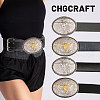 CHGCRAFT 2Pcs 2 Styles Alloy Smooth Buckles FIND-CA0009-32-5