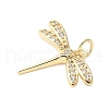 Brass Micro Pave Cubic Zirconia Pendants KK-D357-07C-G-2