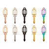 Biyun 10Pcs 5 Colors 304 Stainless Steel Pendants FIND-BY0001-02-15