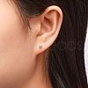 Valentine Presents for Her 925 Sterling Silver Ball Stud Earrings EJEW-D029-4.5mm-1-7
