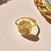 304 Stainless Steel & Cubic Zirconia Finger Rings for Women FS-WG99359-02-1