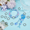 Beebeecraft 20Pcs Alloy Spring Gate Rings FIND-BBC0002-21P-4