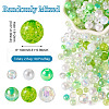 Transparent & Opaque Acrylic Bead OACR-TAC0002-08D-14