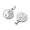 Brass Micro Pave Cubic Zirconia Charms KK-L222-015P-2