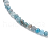Natural Apatite Round Beaded Bracelets BJEW-JB09390-01-2