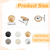 WADORN® 36Pcs 6 Colors Aluminum Snap Buttons FIND-WR0011-57A-2