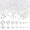 Beebeecraft 8 Styles Cubic Zirconia Cabochons ZIRC-BBC0002-99-1