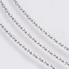 Tarnish Resistant 304 Stainless Steel Cable Chains CHS-F006-01B-P-2