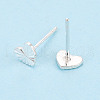 925 Sterling Silver Stud Earrings STER-N017-12D-S-3
