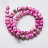 Synthetic Ocean White Jade Beads Strands G-L019-8mm-08-3