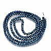 Electroplate Non-magnetic Synthetic Hematite Beads Strands G-T114-59-3