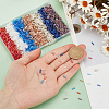 HOBBIESAY 2100Pcs 7 Styles Glass Bugle Beads SEED-HY0001-13-3