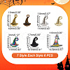   42Pcs 7 Styles Zinc Alloy Charms FIND-PH0017-58-2