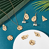 ARRICRAFT 40Pcs 5 Style Textured 201 Stainless Steel Pendants STAS-AR0001-59-4