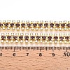 Iron Rhinestone Cup Chains CH-T006-04G-05-3