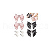 AHADERMAKER Resin Rhinestone Bowknot Shoes Charms FIND-GA0004-20-7