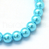 Baking Painted Pearlized Glass Pearl Round Bead Strands X-HY-Q003-6mm-48-2