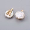 Natural Cultured Freshwater Pearl Pendants PEAR-F008-30G-R-2