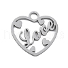 304 Stainless Steel Pendants STAS-I327-13P-1
