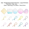 20Pcs 10 Style Acrylic Blank Pendants DIY-CJC0002-012-3