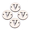 Unfinished Natural Poplar Wood Links Connectors WOOD-S045-140B-01V-1