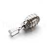 Tarnish Resistant 304 Stainless Steel 3D Grenade Mini Pendants STAS-E090-49P-3