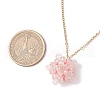 Handmade Glass Seed Beaded Star Pendant 304 Stainless Steel Cable Chain Necklaces for Women NJEW-MZ00118-01-3
