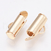 Brass Slide On End Clasp Tubes X-KK-Q747-11D-KC-2